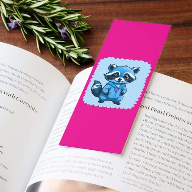 Little Raccoon In Blue Bookmark (Book)