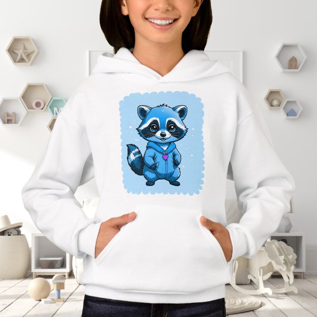 Little Raccoon In Blue Hoodie (Creator Uploaded)