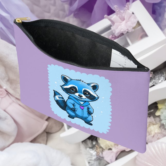 Little Raccoon In Blue Pouch (Creator Uploaded)