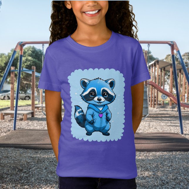 Little Raccoon In Blue T-Shirt (Creator Uploaded)