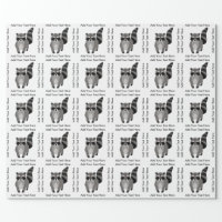 Party Panda Wrapping Paper, 20 sq. ft.  Modern wrapping paper, Birthday  wrapping paper, Gift wrapping paper