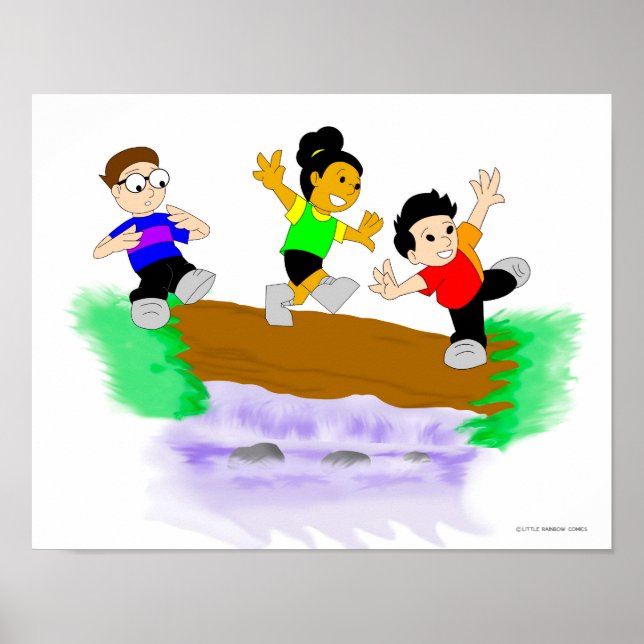 Little Rainbow Comics: Walking Over Water Poster (Front)