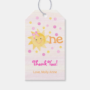 Little Ray of Sunshine 1st Birthday Favor Gift Tags