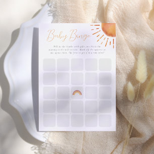 Little Ray of Sunshine Baby Bingo Game Invitation