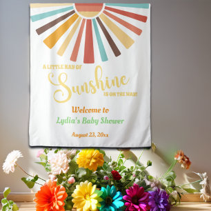 Little Ray Of Sunshine Baby Shower Backdrop