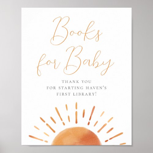 Little Ray of Sunshine Baby Shower Books For Baby Poster
