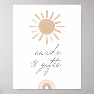 Little Ray of Sunshine Baby Shower Cards and Gifts Poster