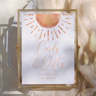 Little Ray of Sunshine Baby Shower Cards & Gifts Poster