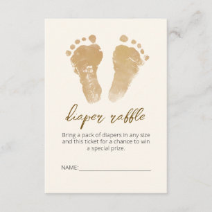 Little Ray of Sunshine Baby Shower Diaper Raffle Enclosure Card