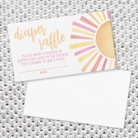 Little Ray Of Sunshine Baby Shower Diaper Raffle
