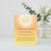 Little Ray of Sunshine Baby Shower  Enclosure Card (Standing Front)