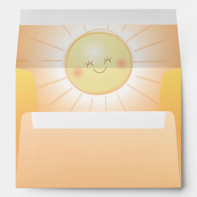 Little Ray of Sunshine Baby Shower Envelope (Back (Bottom))