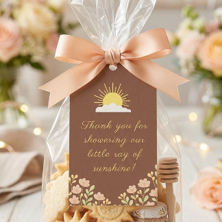 Little Ray Of Sunshine Baby Shower Gift Tags