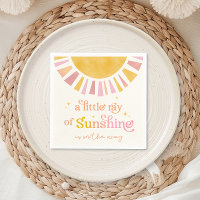 Little Ray of Sunshine Baby Shower Napkins