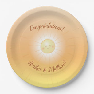 Little Ray of Sunshine Baby Shower Paper Plates