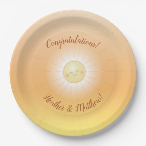 Little Ray of Sunshine Baby Shower Paper Plates