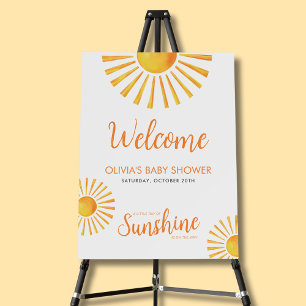 Little Ray of Sunshine Baby Shower Welcome Foam Board