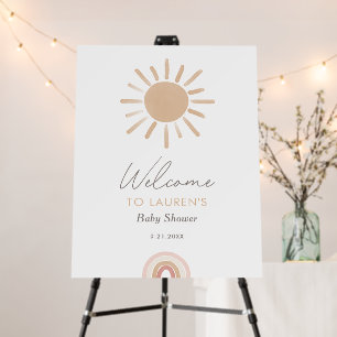 Little Ray of Sunshine Baby Shower Welcome Sign