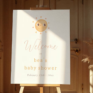 Little Ray of Sunshine Baby Shower Welcome Sign