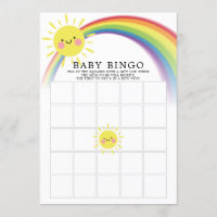 Little Ray of Sunshine BINGO Baby Shower Game Invitation