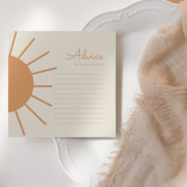 Little Ray of Sunshine Boho Advice Note Card (Creator Uploaded)