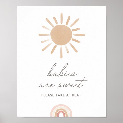 Little Ray of Sunshine Boho Babies are Sweet Poster