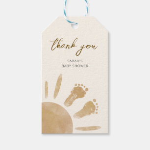 Little Ray of Sunshine Boho Baby Shower Gift Tags