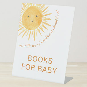 Little Ray Of Sunshine Books For Baby Baby Shower Pedestal Sign