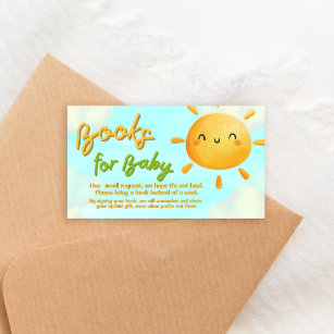 Little Ray of Sunshine - Books for Baby Enclosure Card