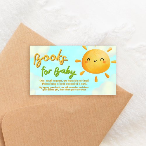 Little Ray of Sunshine _ Books for Baby Enclosure Card