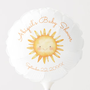 Little Ray of Sunshine Cute Baby Shower Balloon