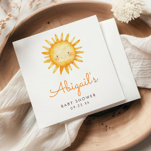 Little Ray of Sunshine Cute Baby Shower Napkins