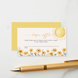 Little Ray Of Sunshine Diaper Raffle Card