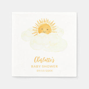 Little Ray Of Sunshine Gender-Neutral Baby Shower Napkins