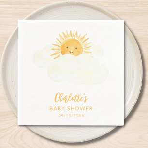 Little Ray Of Sunshine Gender-Neutral Baby Shower Napkins