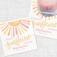 Little Ray Of Sunshine Pink Baby Shower