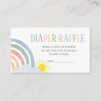 Little Ray of Sunshine Rainbow Diaper Raffle