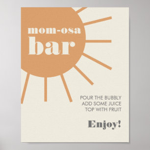 Little Ray of Sunshine Vintage Mom-Osa Bar Poster