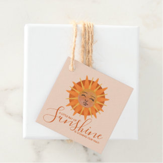 Little Ray of Sunshine Watercolor Baby Shower Favor Tags