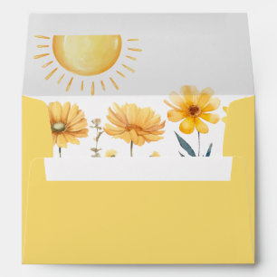 Little Ray Of Sunshine Wildflower Yellow Envelope