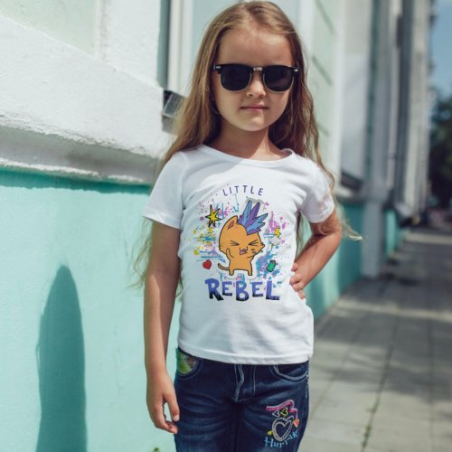 Little Rebel Big Kids T_Shirt