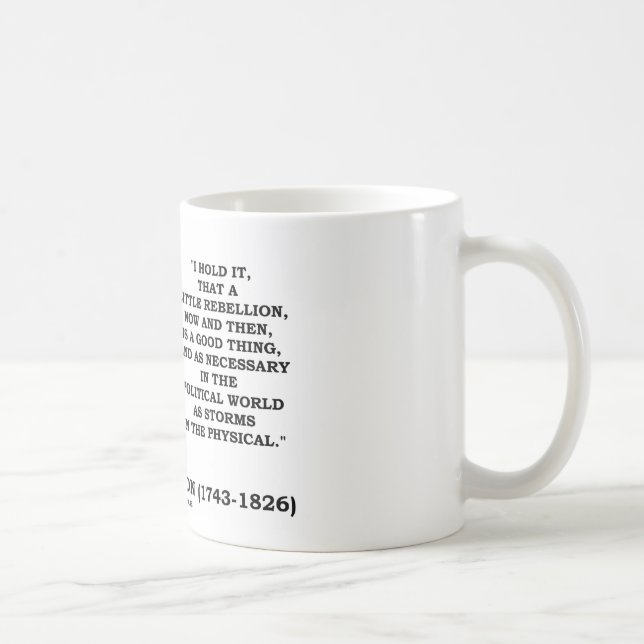 Little Rebellion Now Then A Good Thing Political Coffee Mug (Right)