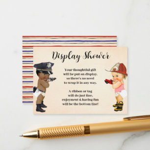 Little Recruit Display No Wrapping Baby Shower Enclosure Card
