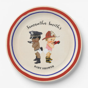 Little Recruit on the Way Baby Shower Paper Plates
