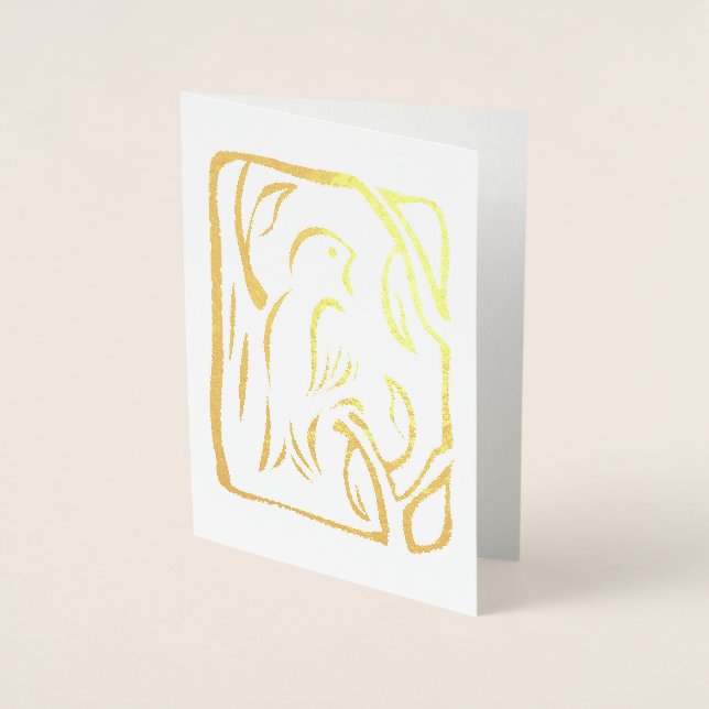 Little Red Bird Foil Card (Front)