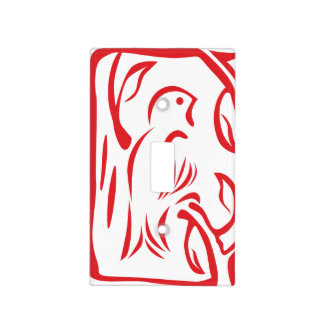 Little Red Bird Light Switch Cover