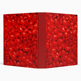 Little Red Candy Hearts Binder