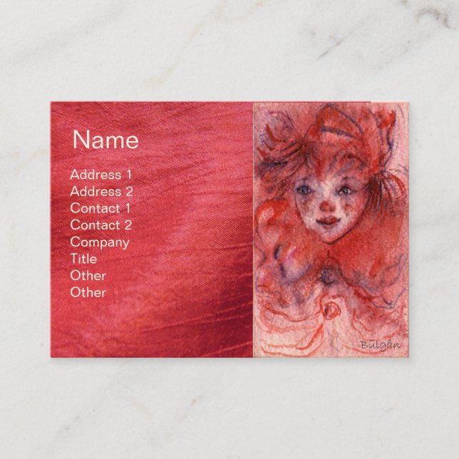 LITTLE RED CLOWN BUSINESS CARD (Front)