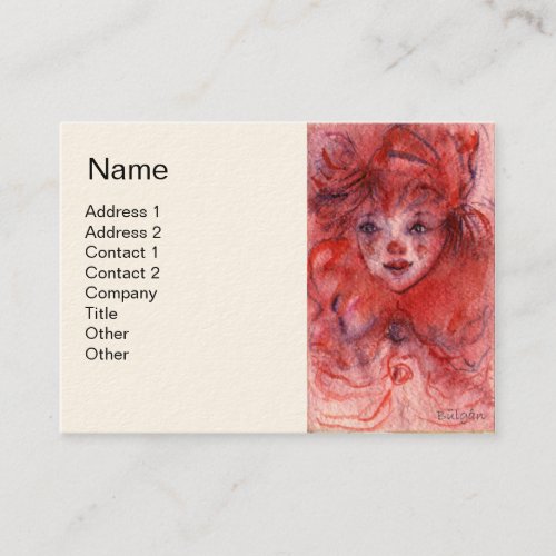 LITTLE RED CLOWN BUSINESS CARD