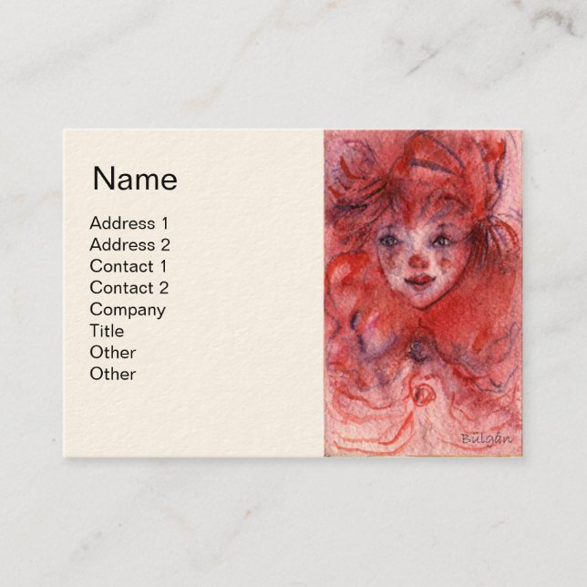 LITTLE RED CLOWN BUSINESS CARD (Front)